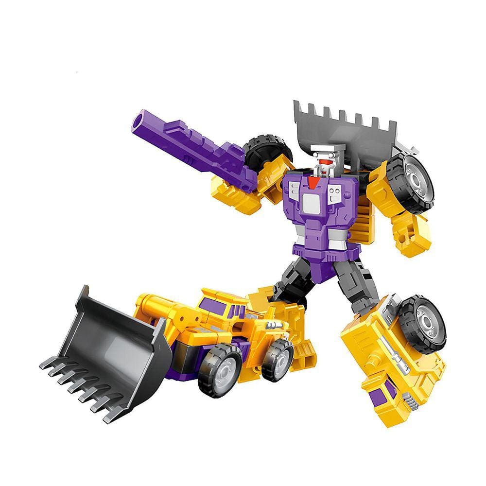 As figuras de ação do trator e do robô se combinam em 1 robô gigante, presente de aniversário, tratores, robôs, brinquedos