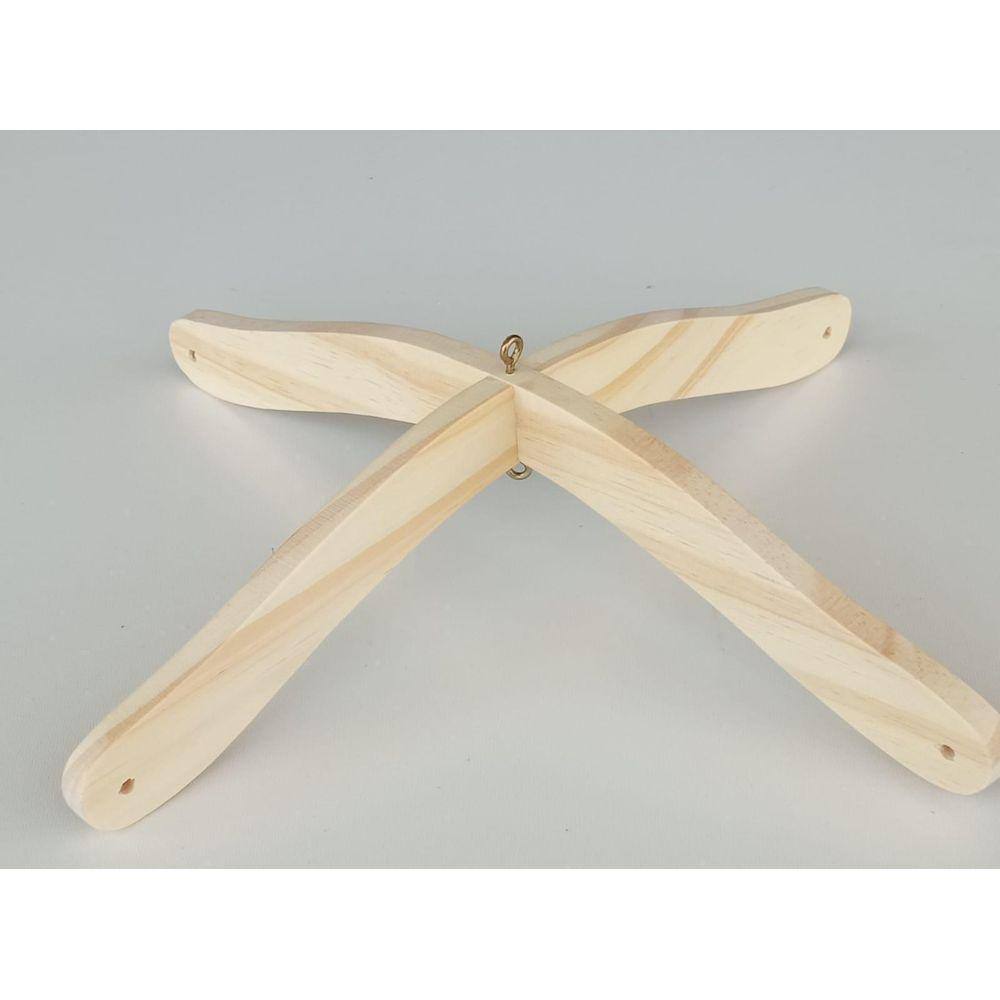 Mobile Ondulado Madeira Pinus - Selada/Branca - 30x30x4 cm