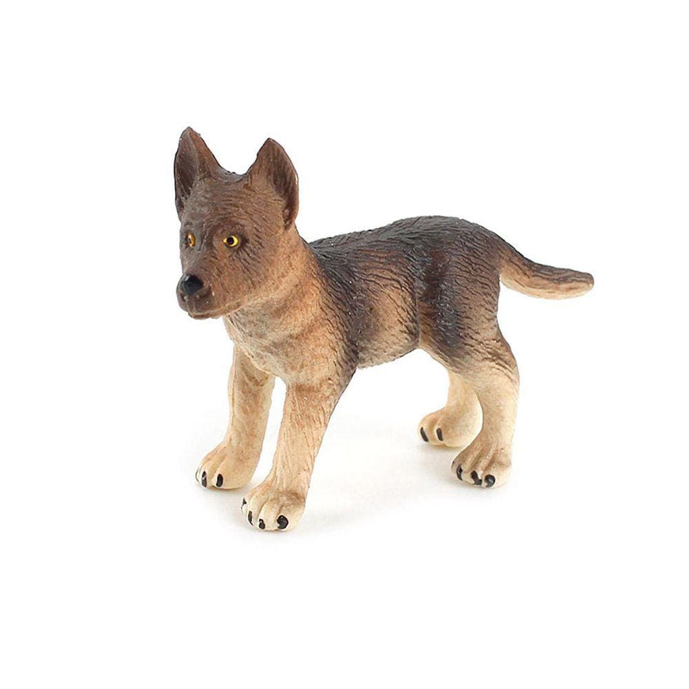 Simulação Animal Mundo Ornamento Sólido Modelo Animal Teddy Shiba Inu