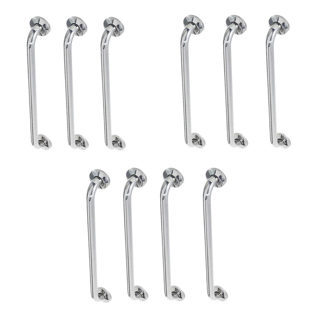 Alça de Apoio Barra Inox 40cm Banheiro Box Corrimao Idoso Cadeirante Deficiente Acessibilidade Segurança