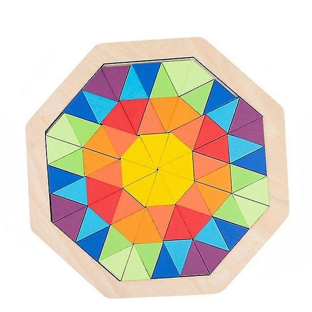 Arco-íris Building Blocks Educação Infantil Tangram Va