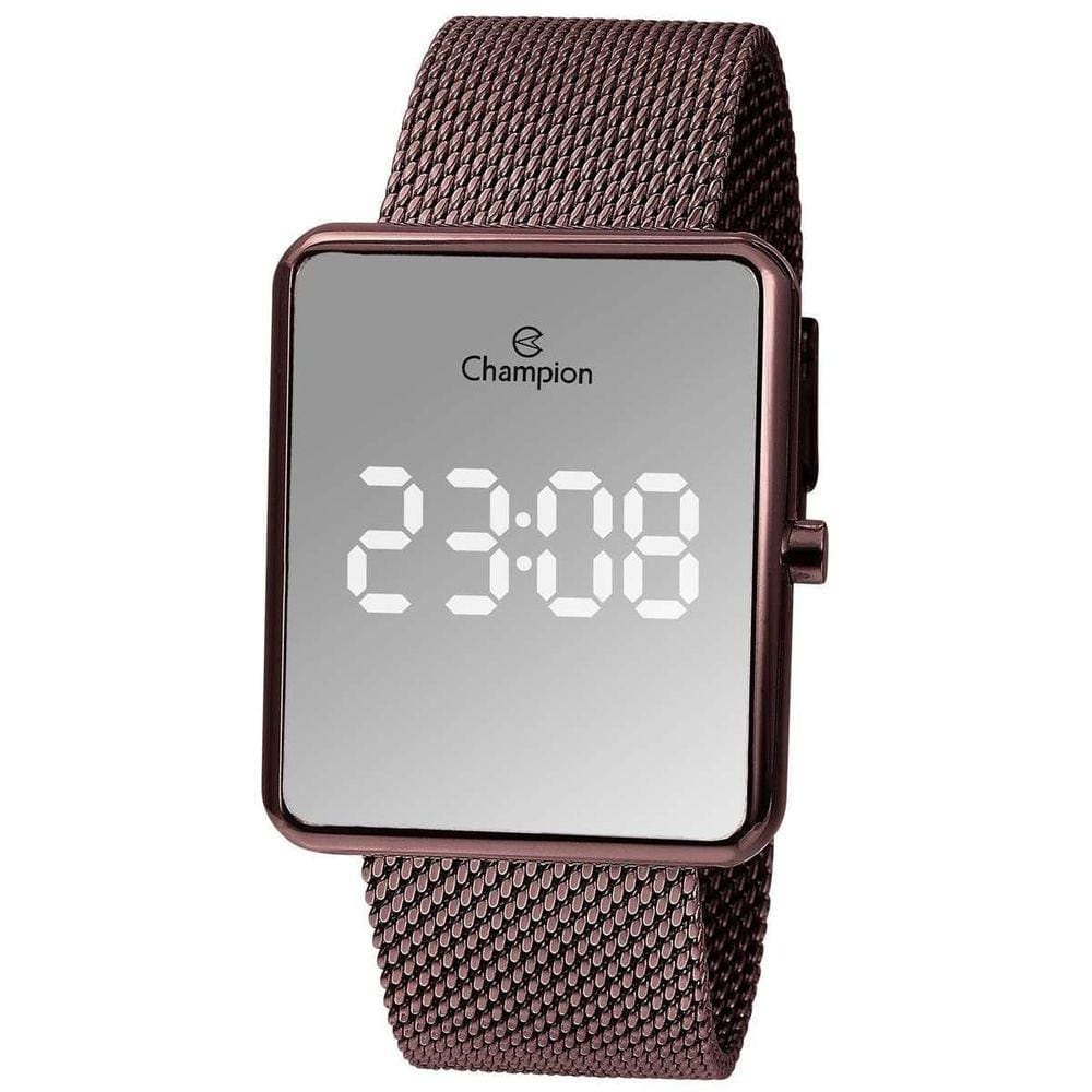Relógio Champion Feminino Ch40080M Led Espelhado