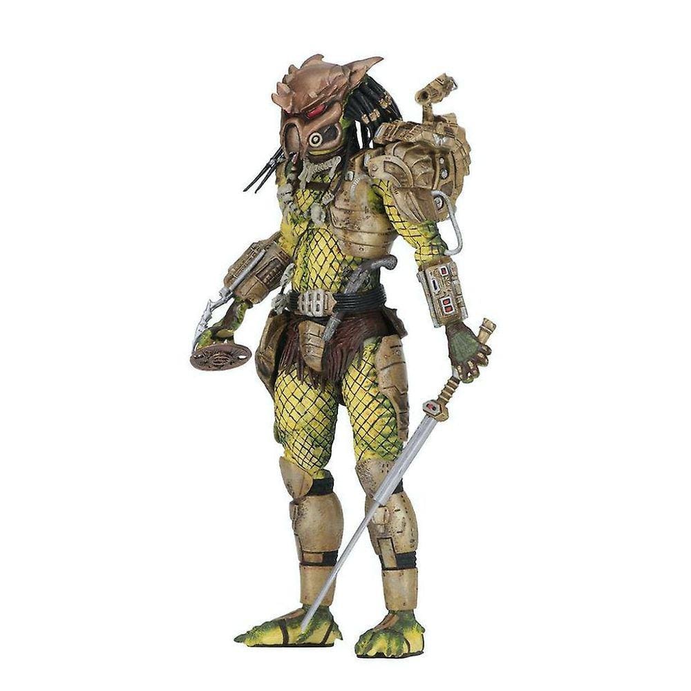 Modelo de brinquedo da figura do predador dourado