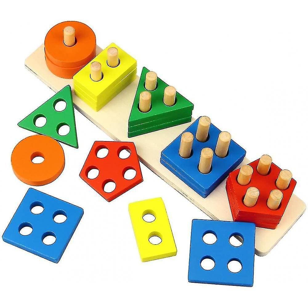 Forma e Classificação De Cores Building Block Brinquedos, Crianças