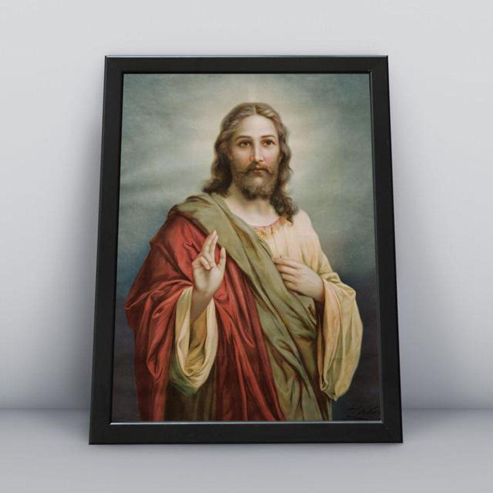 Quadros TAC Religião Cristã 003 - 20x30cm - MDF - Colorido