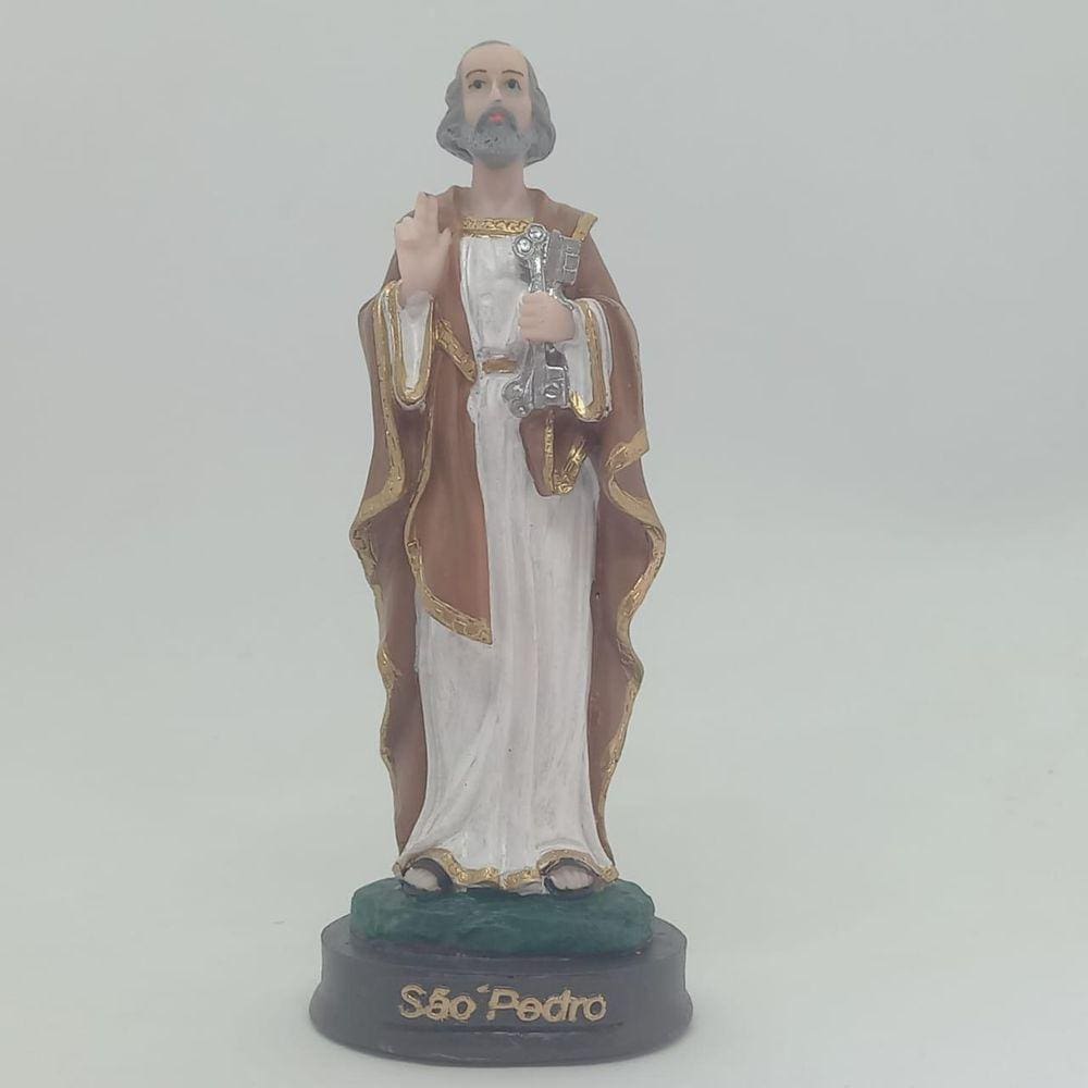 São Pedro 15cm - Imagem em Resina Nacional