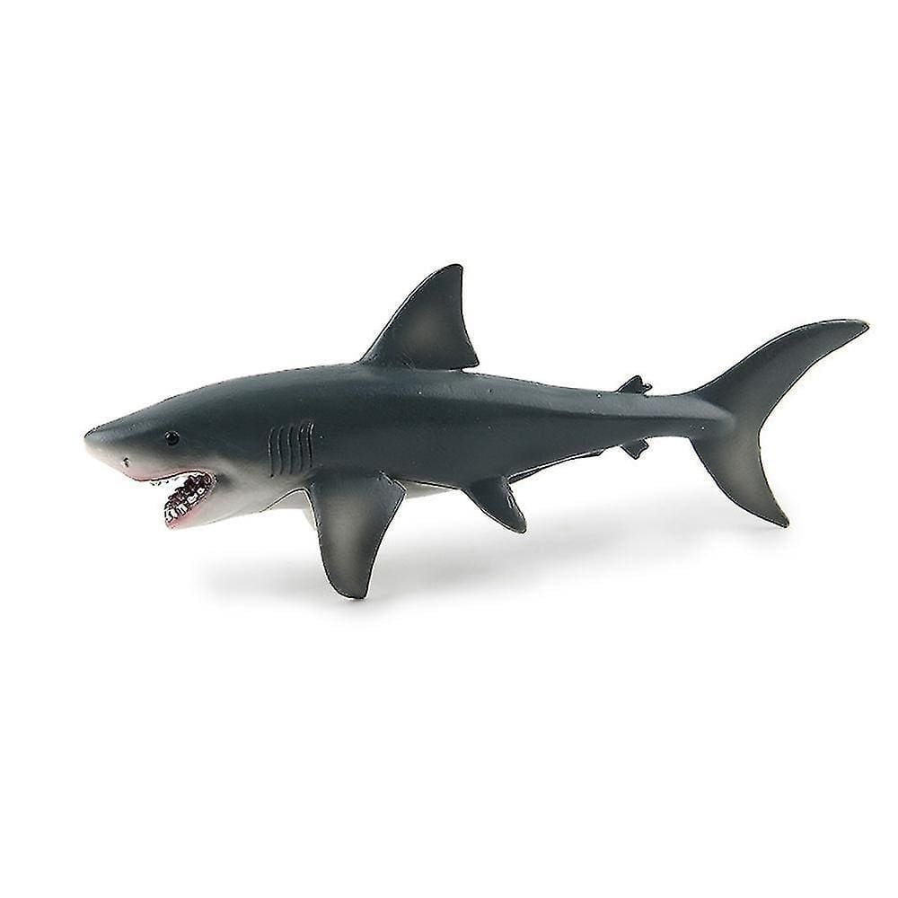 Tubarão Sealife Brinquedo Modelo Figura Borracha Macia Realista Sea Ani