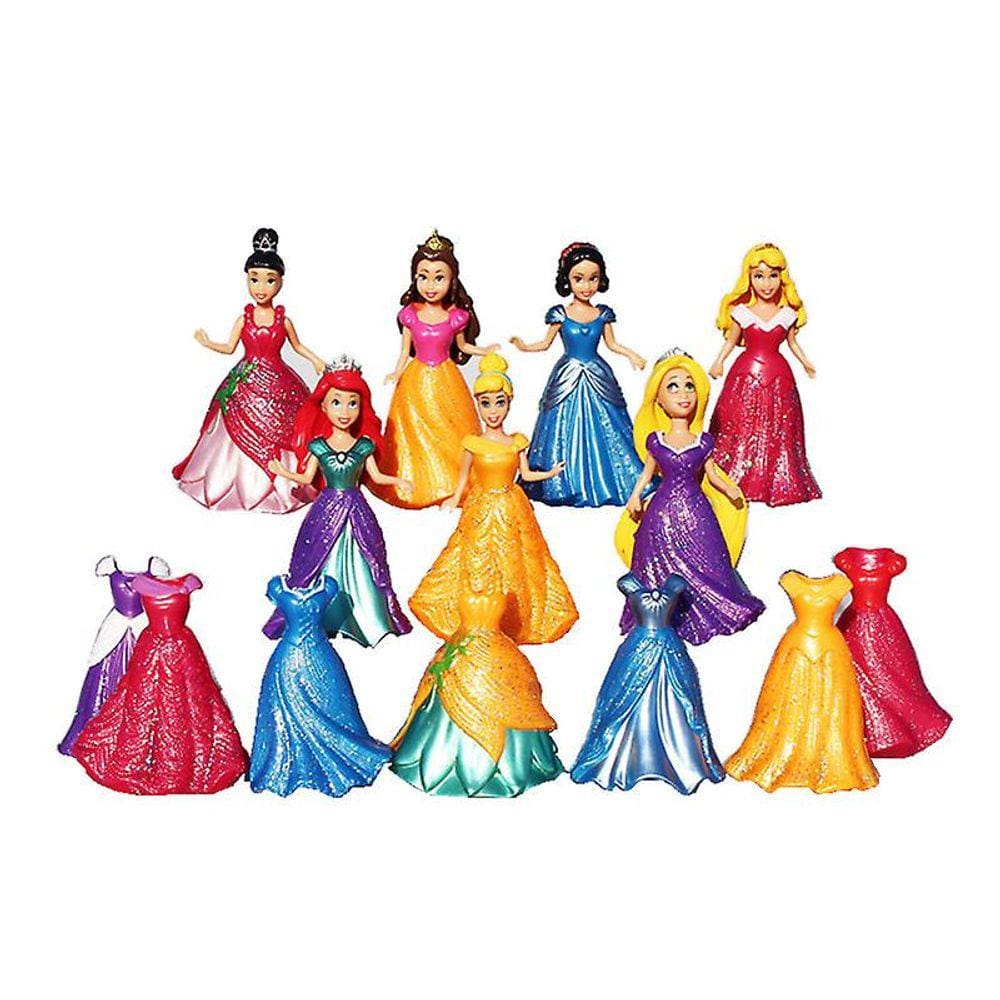 Cartoon Princesa Branca de Neve Sereia Cinderela Action Figure