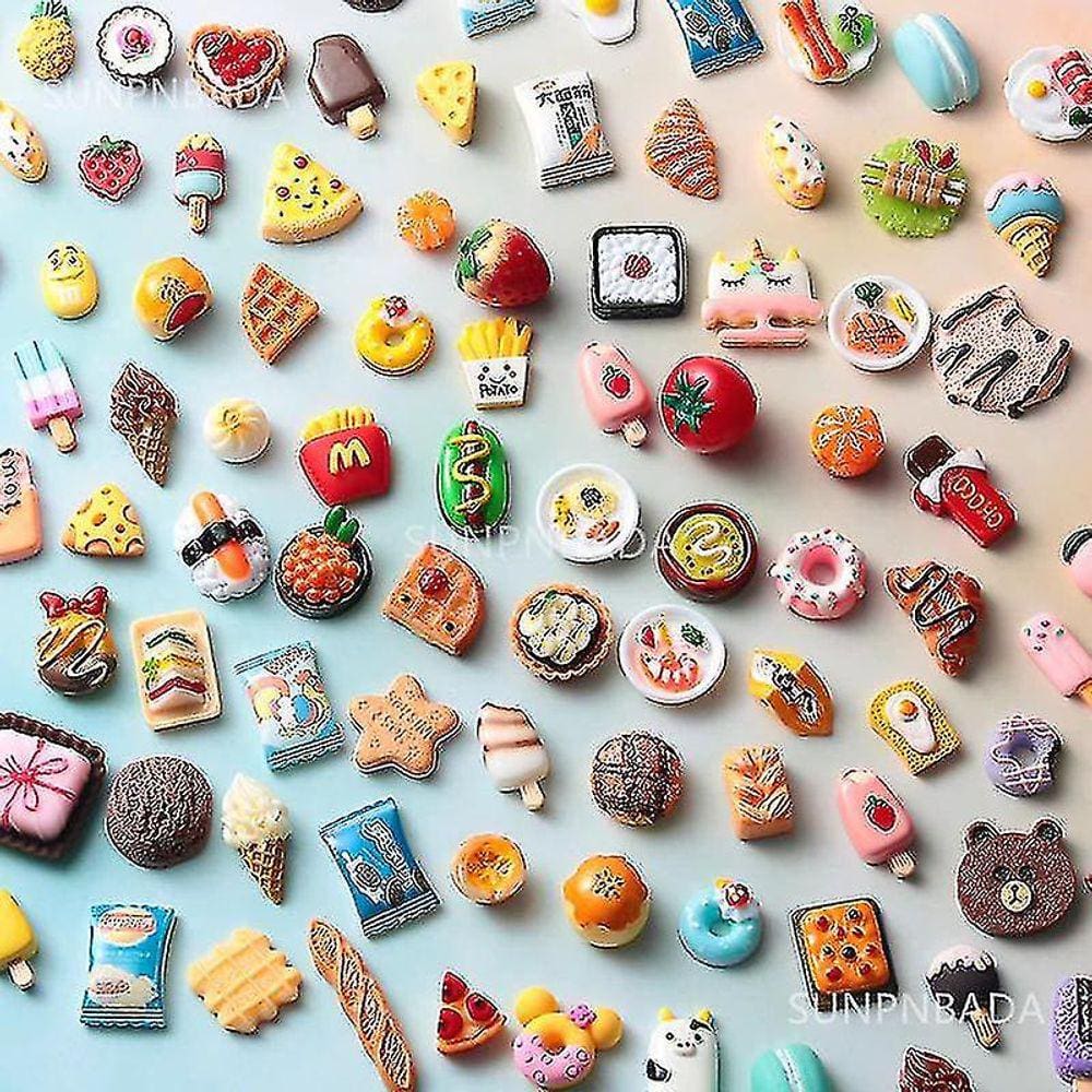 Bonito Miniatura Dollhouse Supermercado Food Snacks Mini Bolo W