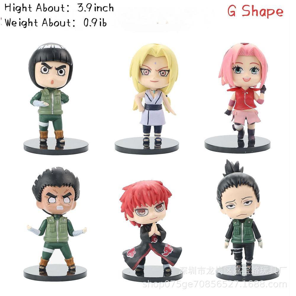 Anime 6 estilos Action Figure Ninja Modelo Brinquedo (g Forma