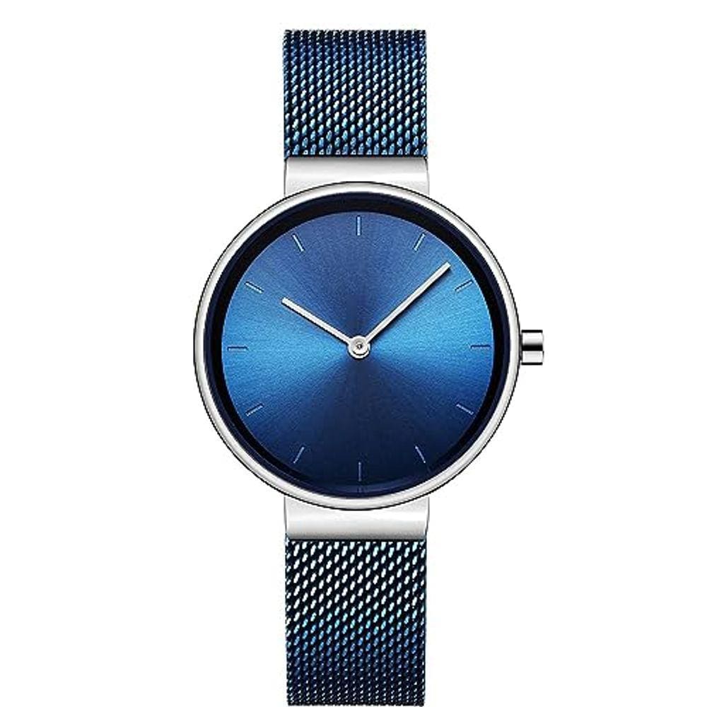 Relógio de quartzo feminino Fashion Simple Stainless Steel M