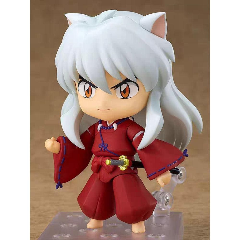 10cm Inuyasha Anime Figura Inuyasha 1300# Noodle Stopper Figure Sengoku Otogi Zoshi Inuyasha Action Figure Collectible Model Doll Toy| Figuras de Ação