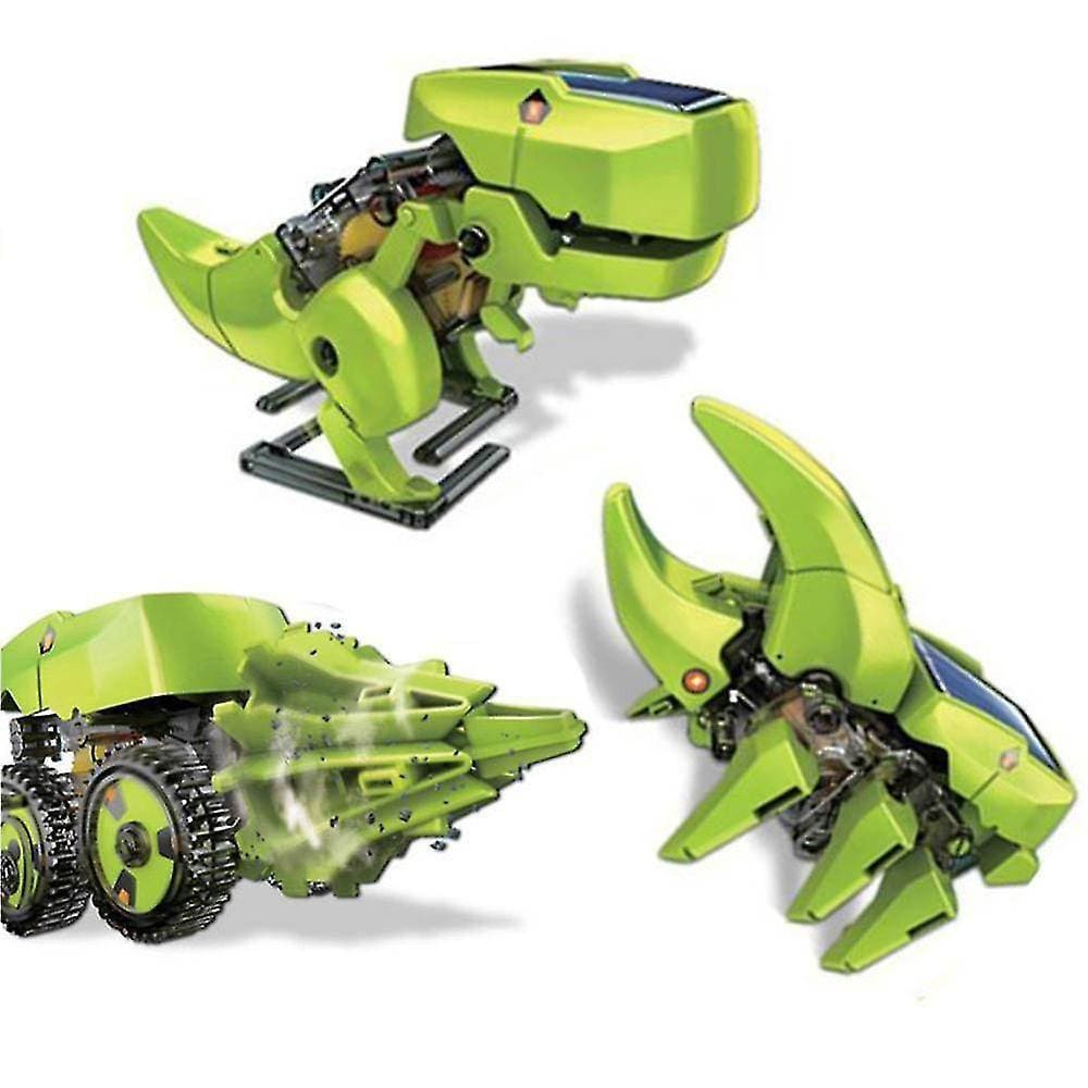 3 Em 1 Energia Solar Robotic Dinosaur Kits-diy Assembly