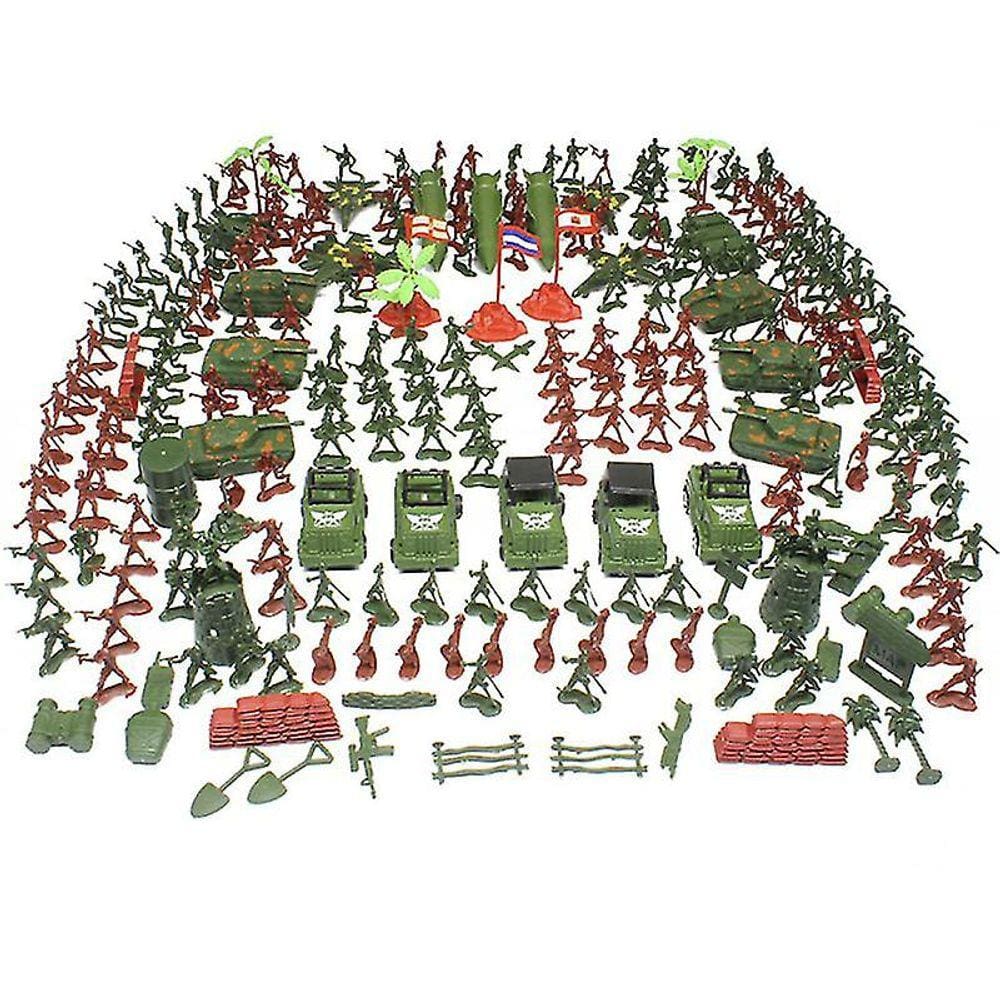 Xs 307pcs militar plástico soldado modelo de brinquedo homens figuras acc