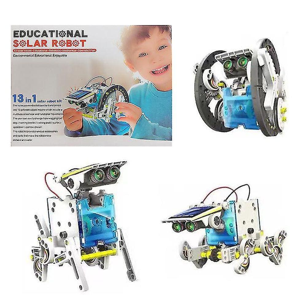 Cht-13 em 1 brinquedos de robô solar para crianças Kit de robô de energia solar