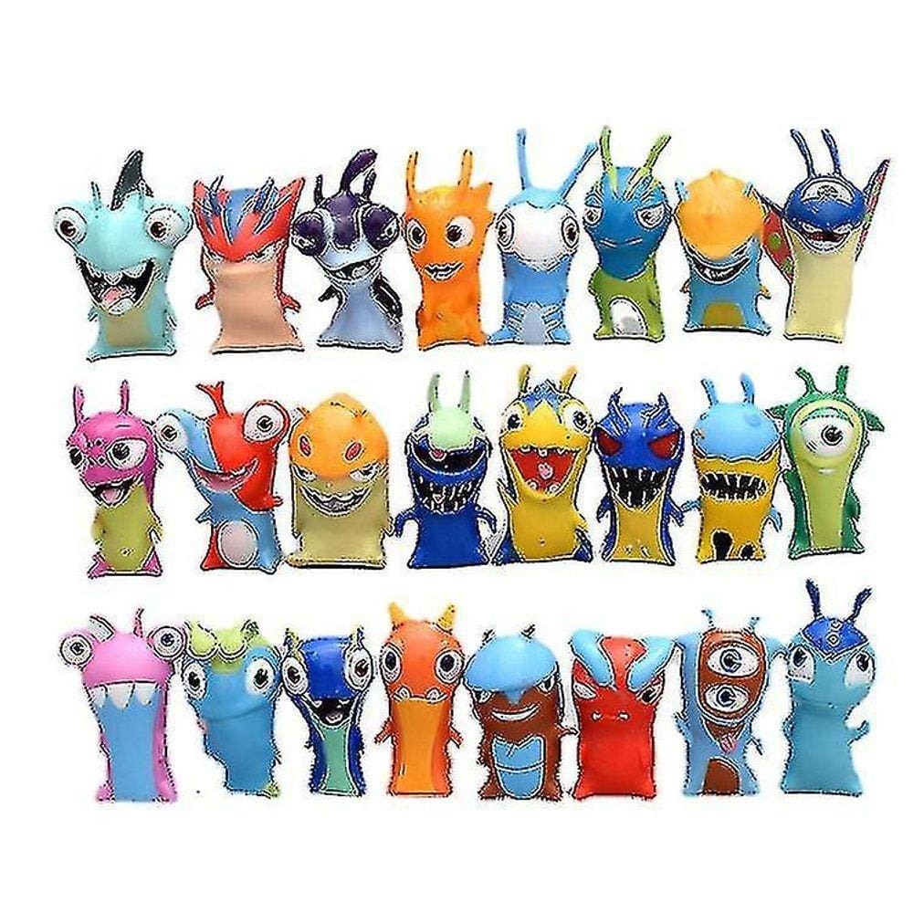 24pcs slugterra bonito hand-made modelo brinquedos boneca ornamentos chi