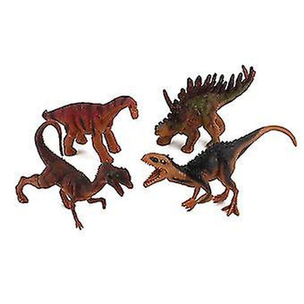 4pcs estatueta de dinossauro requintado vívido sintético pvc dinosau