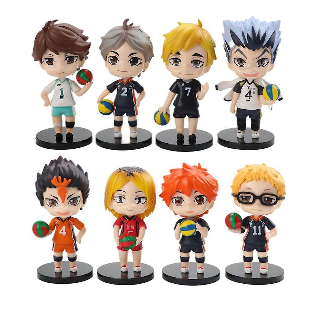 8pcs Haikyuu figura modelo de brinquedo