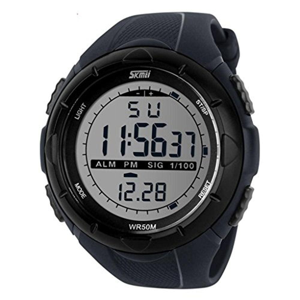 Tela LCD digital masculina SKMEI de estilo militar à prova d