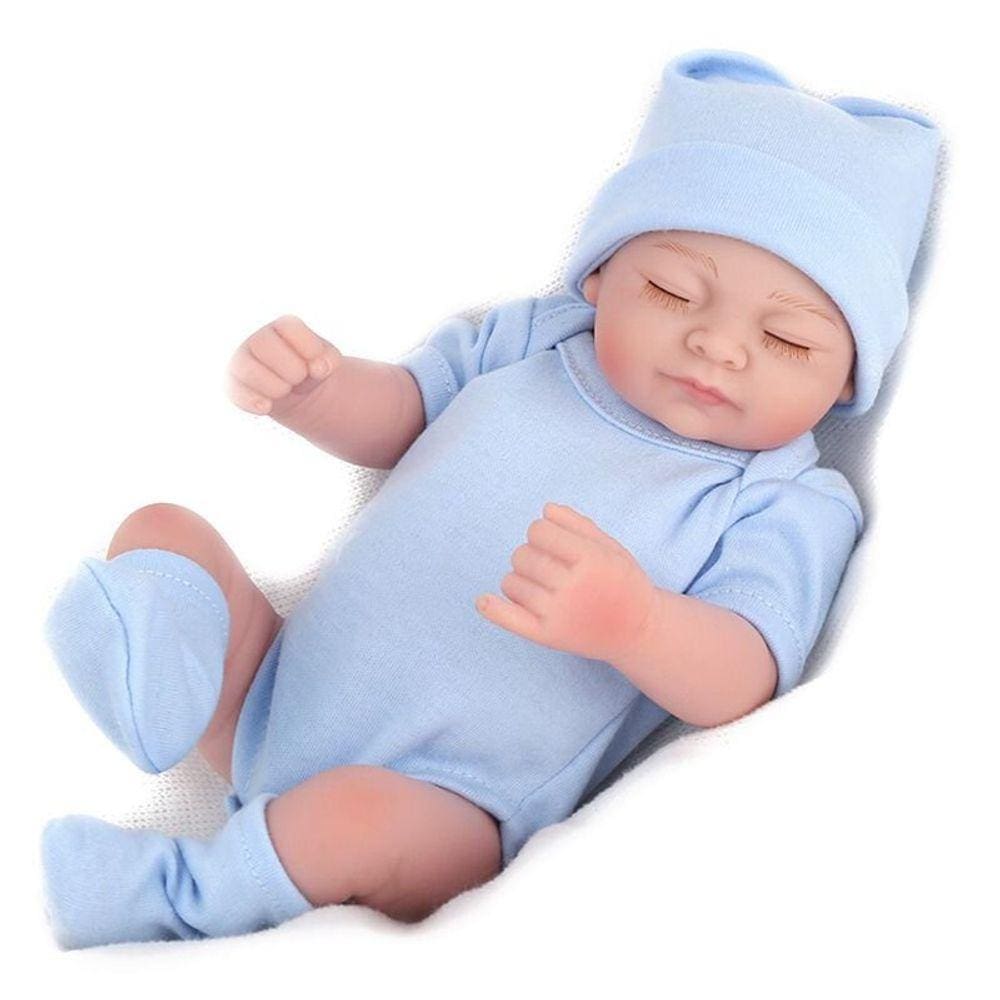 10\" Full Body Vinyl Silicone Dolls Newborn Baby