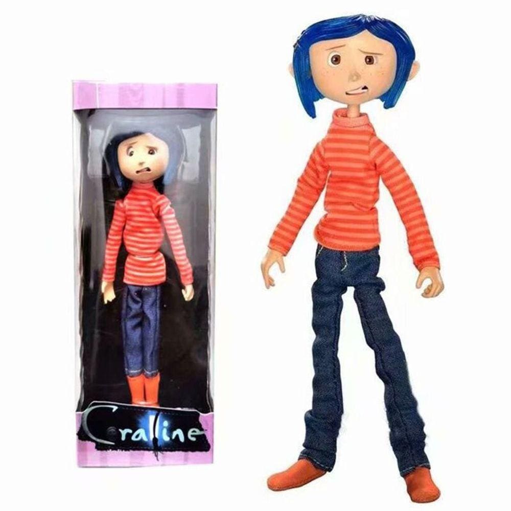 (Laranja) Boneca modelo de modelo de ação de PVC De PVC Bendy Coraline de 6\"