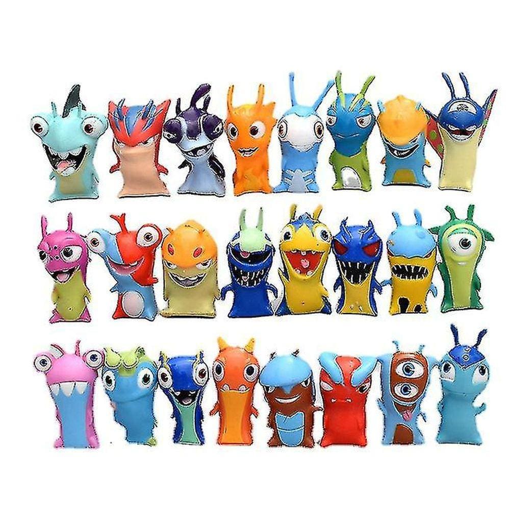 24pcs slugterra bonito hand-made modelo brinquedos boneca ornamentos chi