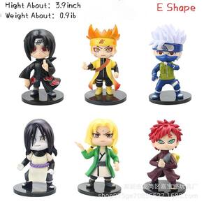 Anime 6 Estilos Action Figure Ninja Modelo Brinquedo (e Forma