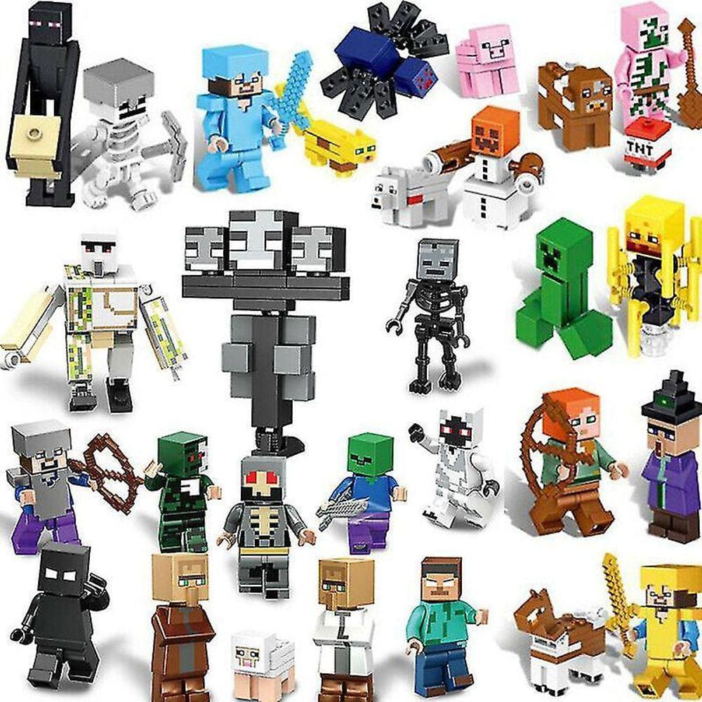 29pcs Minecraft Figuras Set Ação Figura Minifiguras Crianças