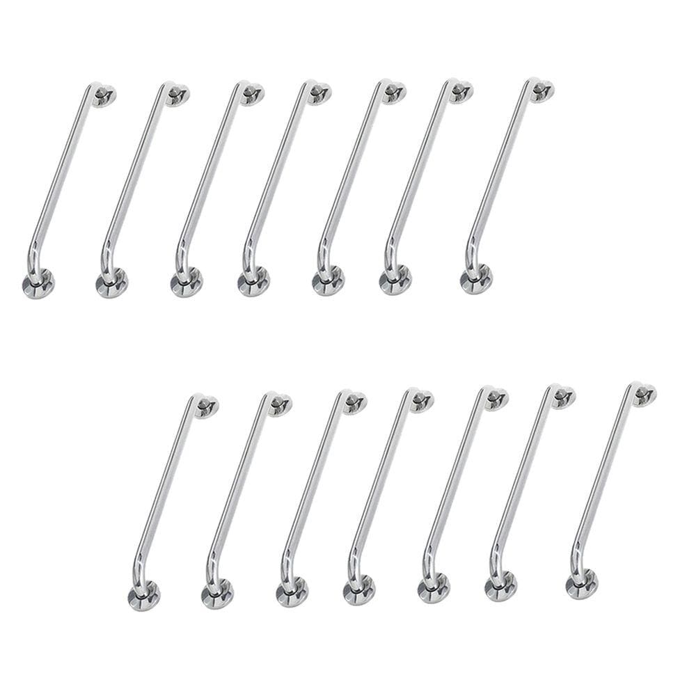 Alça de Apoio Barra Inox 80cm Kit 14 Unidades Idoso Cadeirante Segurança