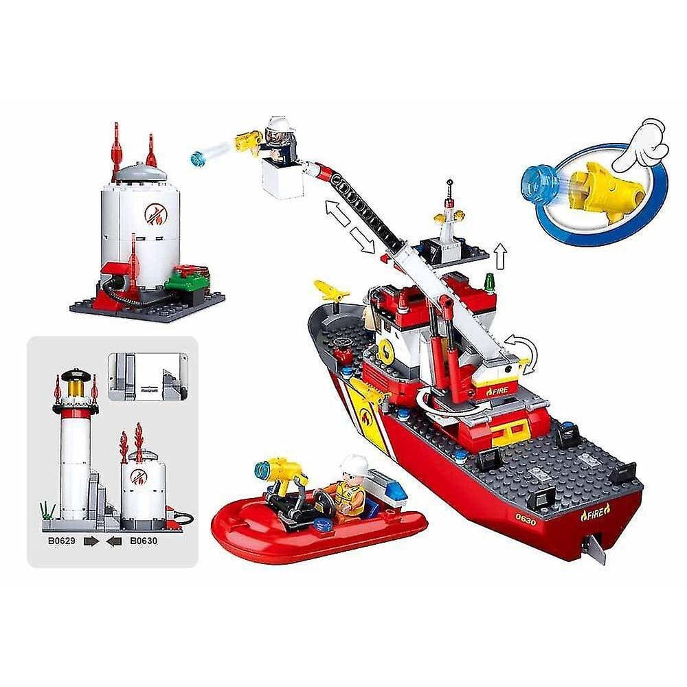 429pcs M38-b0630 Sluban City Fire Truck Herói Firetruck Car V