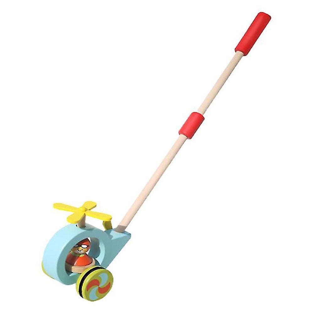 1pc crianças de madeira brinquedo educativo brinquedo helicóptero chiqueiro