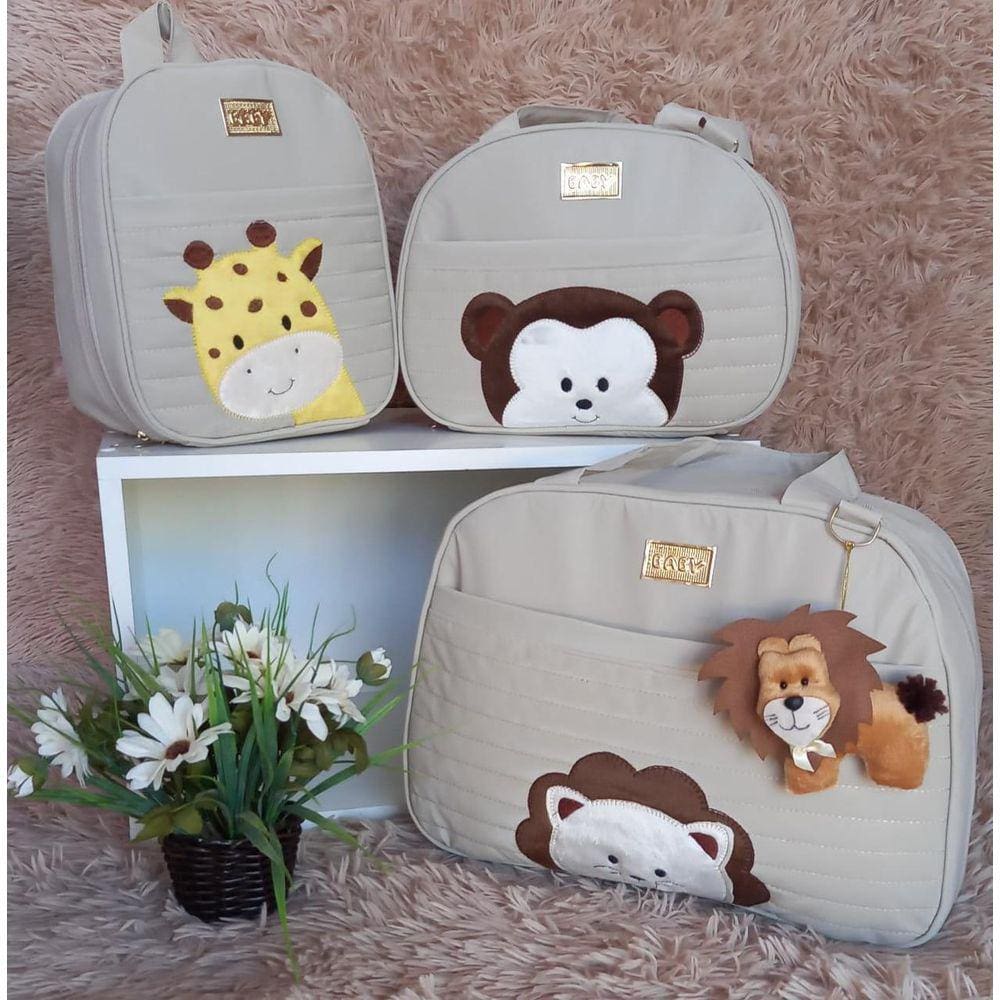 Bolsa Maternidade Safari Marinho - Grande e Média