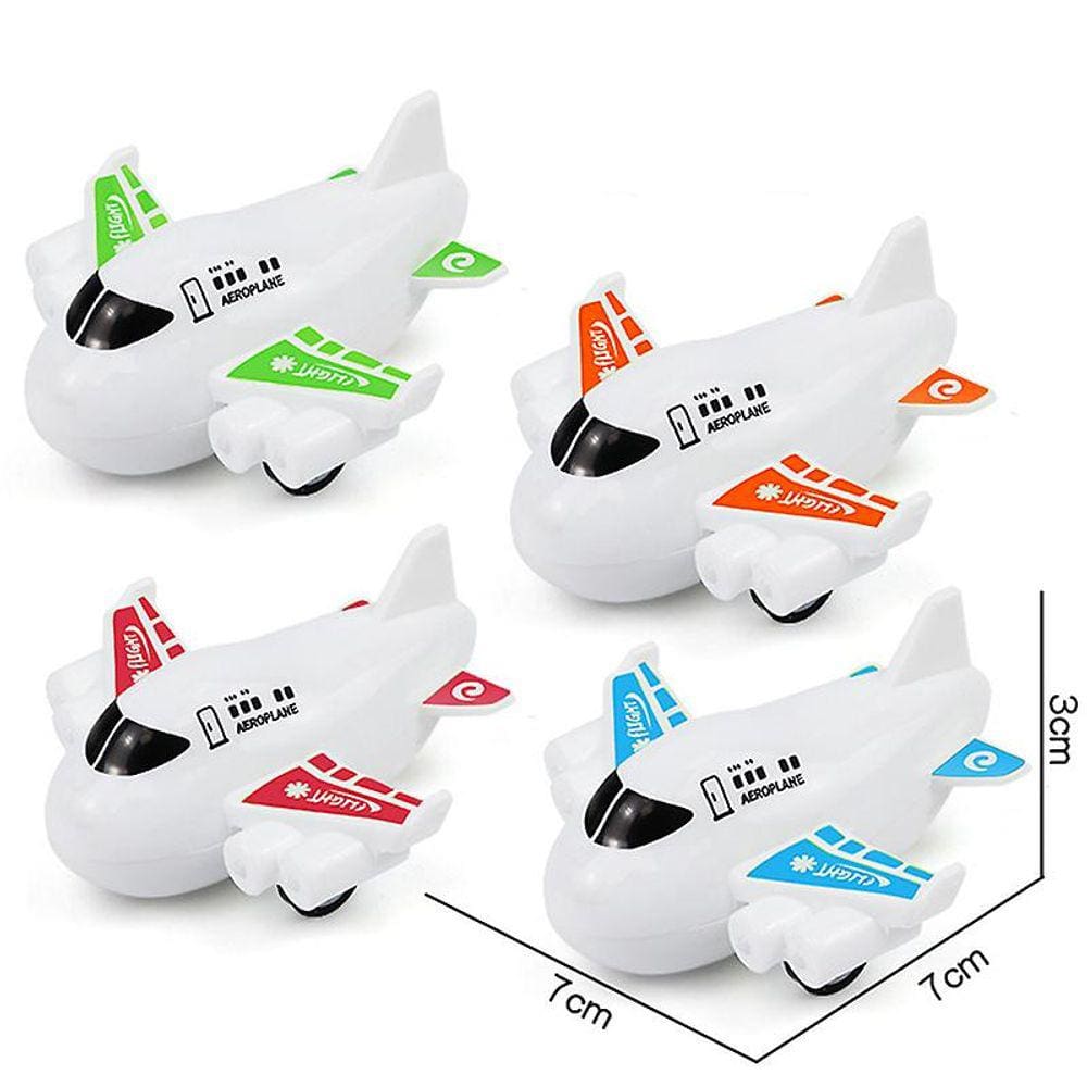 4pcs/set helicóptero brinquedos puxar para trás crianças bonecas de avião crianças