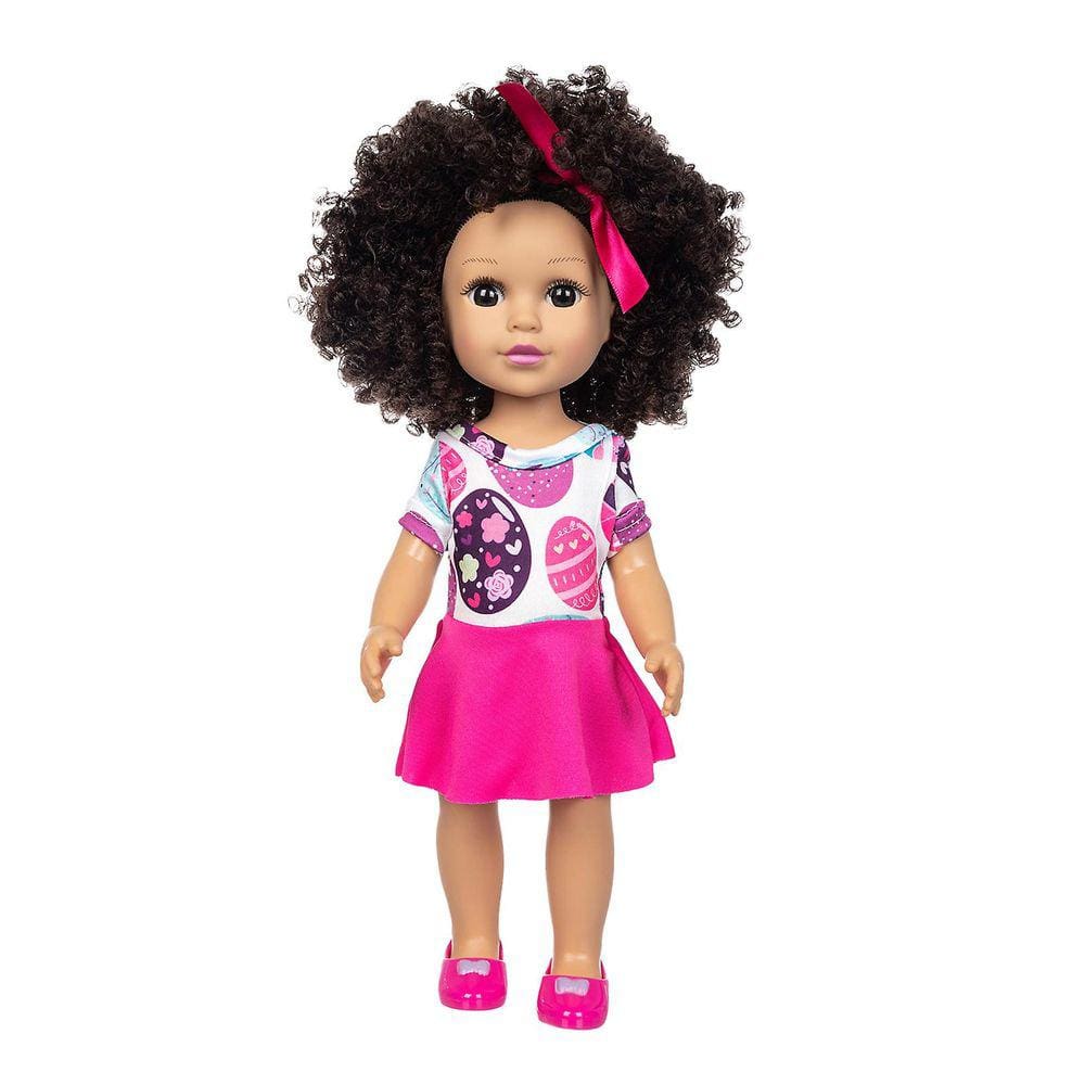 Cabelo encaracolado Boneca Bonita Simulação Boneca Boneca de Cabelo Encaracolado Bonito Brinquedo