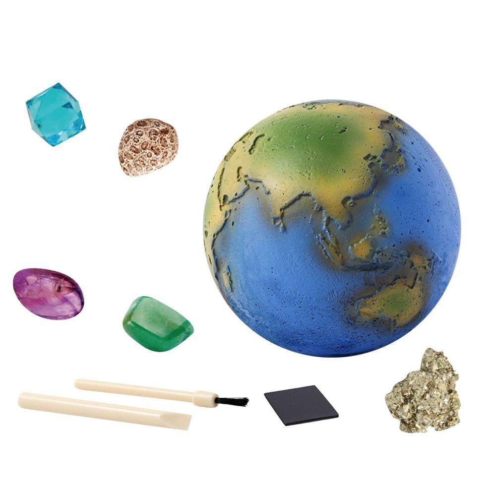 Pedra de Escavação Arqueológica Infantil Os Oito Planetas do Sistema Solar Brinquedo de Aventura