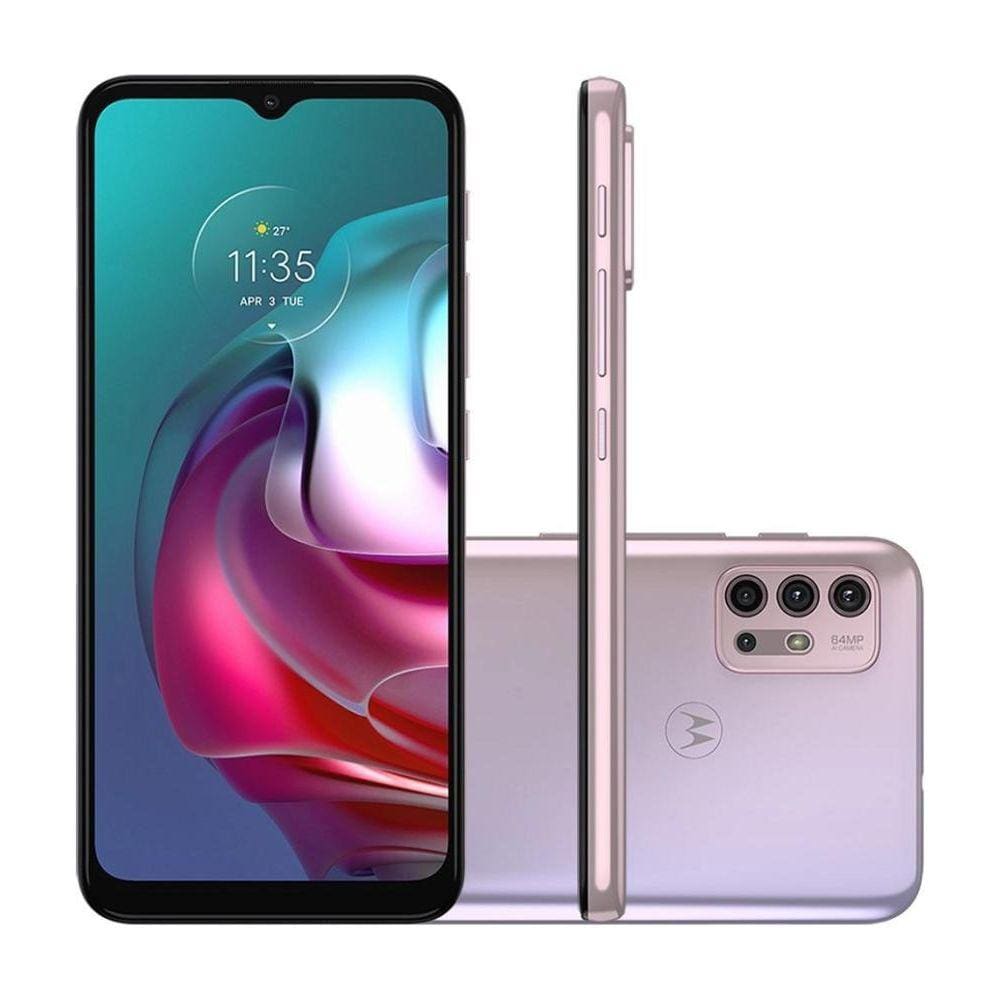 Usado: Motorola Moto G30 128GB White Lilac Excelente - Trocafone