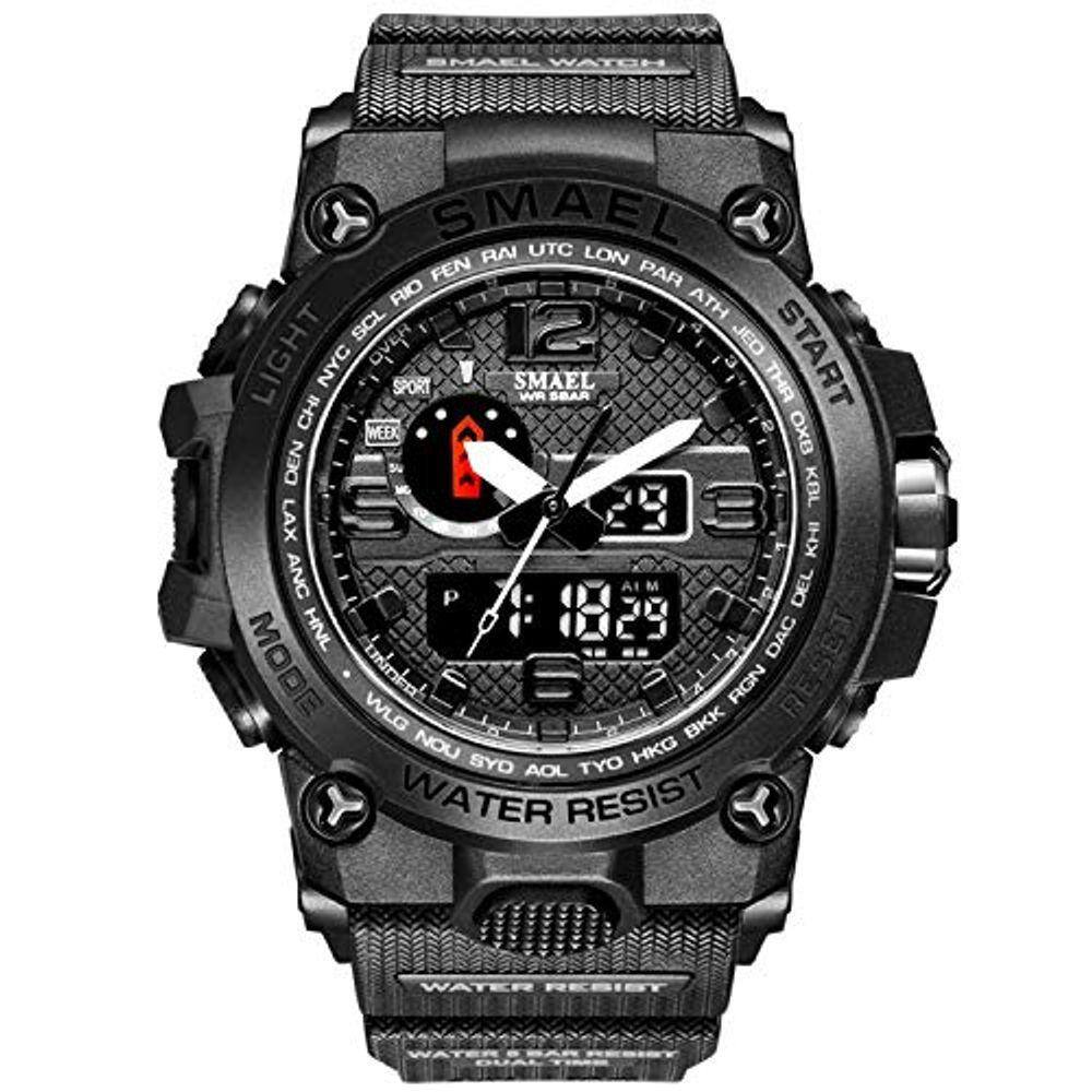 Relógios KOODEA 1545D para homens 50M Waterproof Clock Alarm