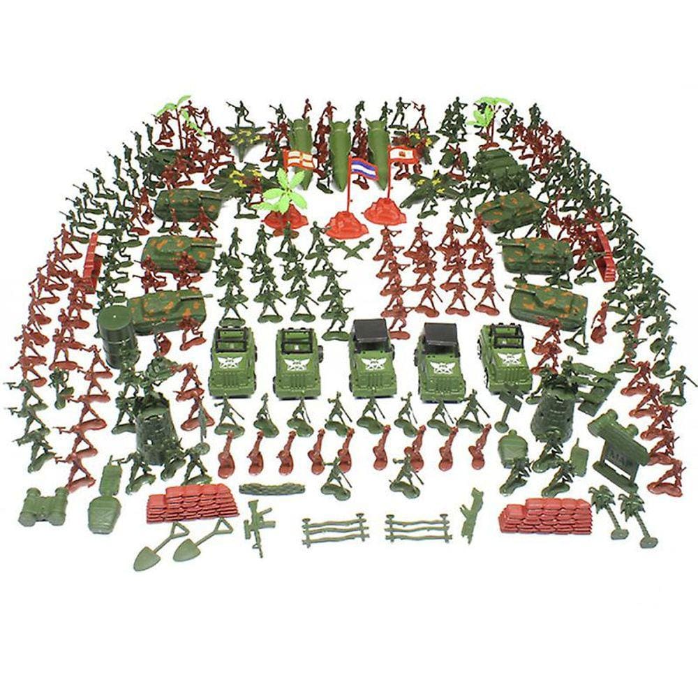 307pcs militar plástico soldado modelo de brinquedo homens figuras acesso