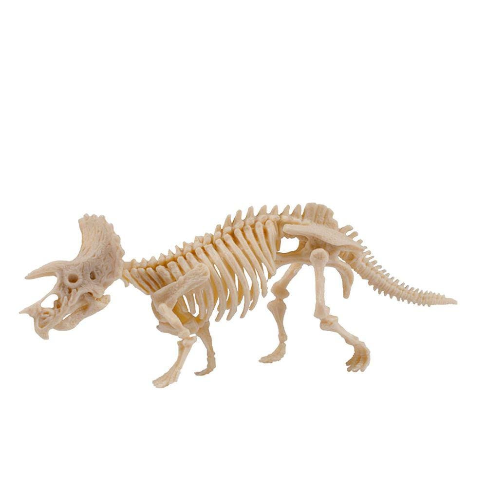 Brinquedo de escavação arqueológica modelo fóssil de dinossauro educacional montado