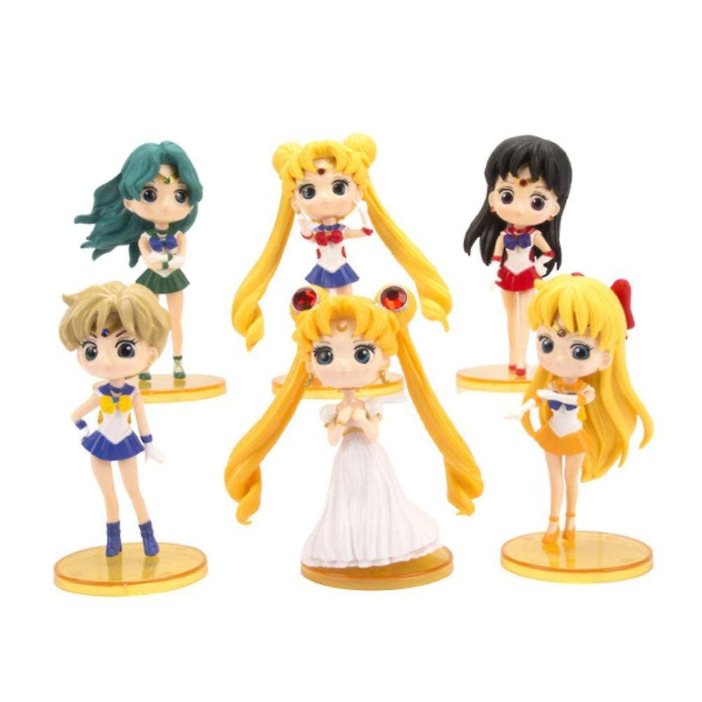6pcs marinheiro menina figura modelo de brinquedo