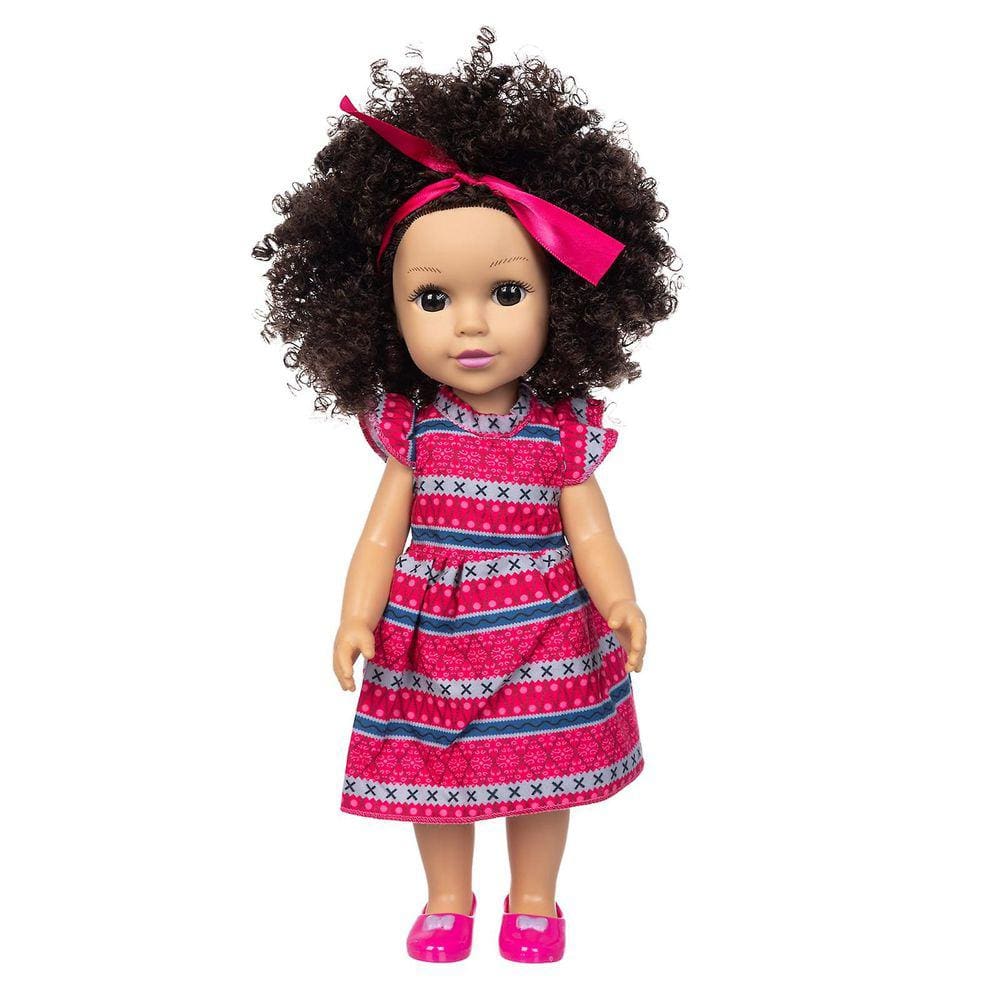Cabelo encaracolado Boneca Bonita Simulação Boneca Boneca de Cabelo Encaracolado Bonito Brinquedo
