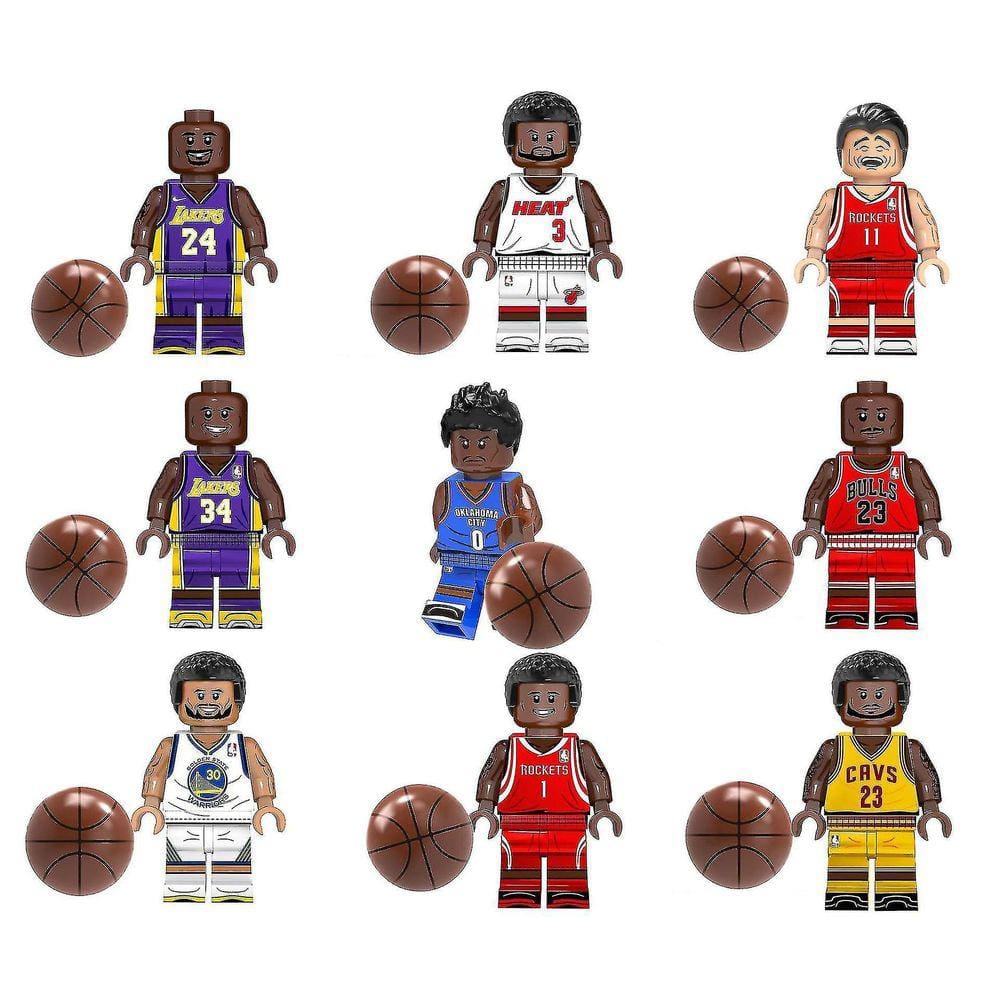 Basquete Star Building Blocks Minifiguras Montadas Buildi