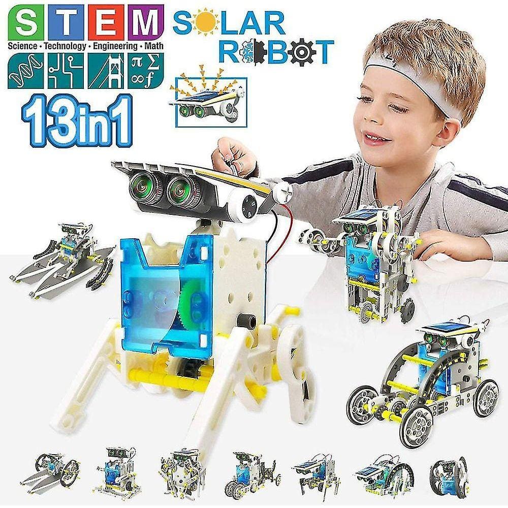 1 kit de robôs solares para educação e brinquedos
