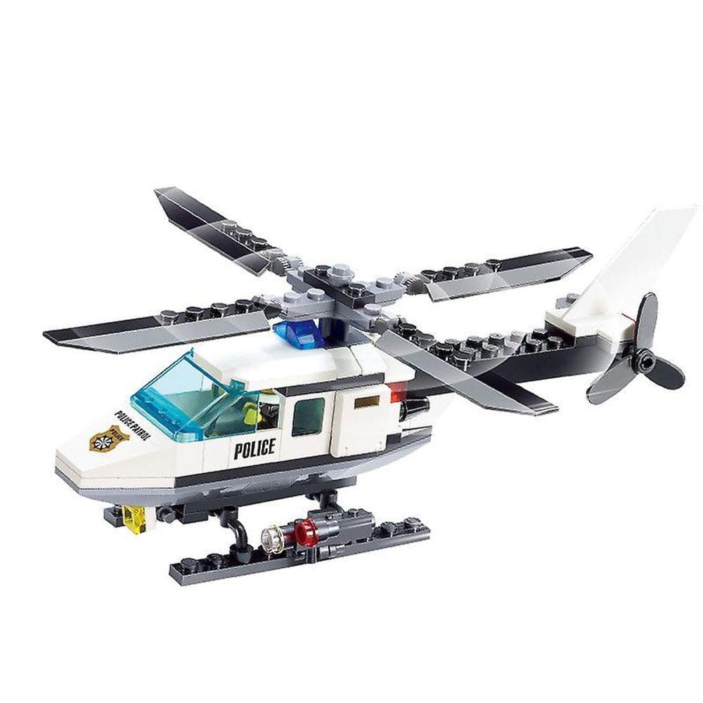 City Police Helicopter compatível com partículas de Lego Blocks Chil