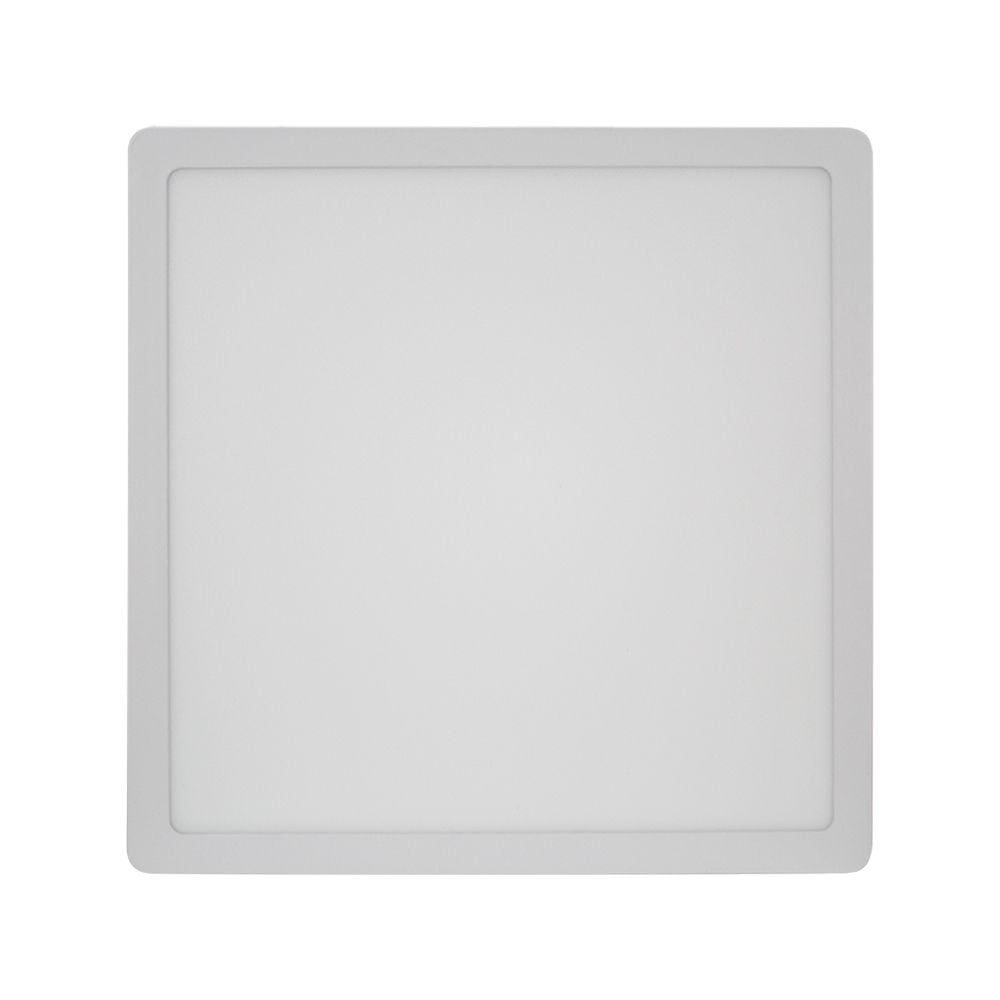Painel De Led Sobrepor Quadrado Alumínio 24w 6.500K Branco