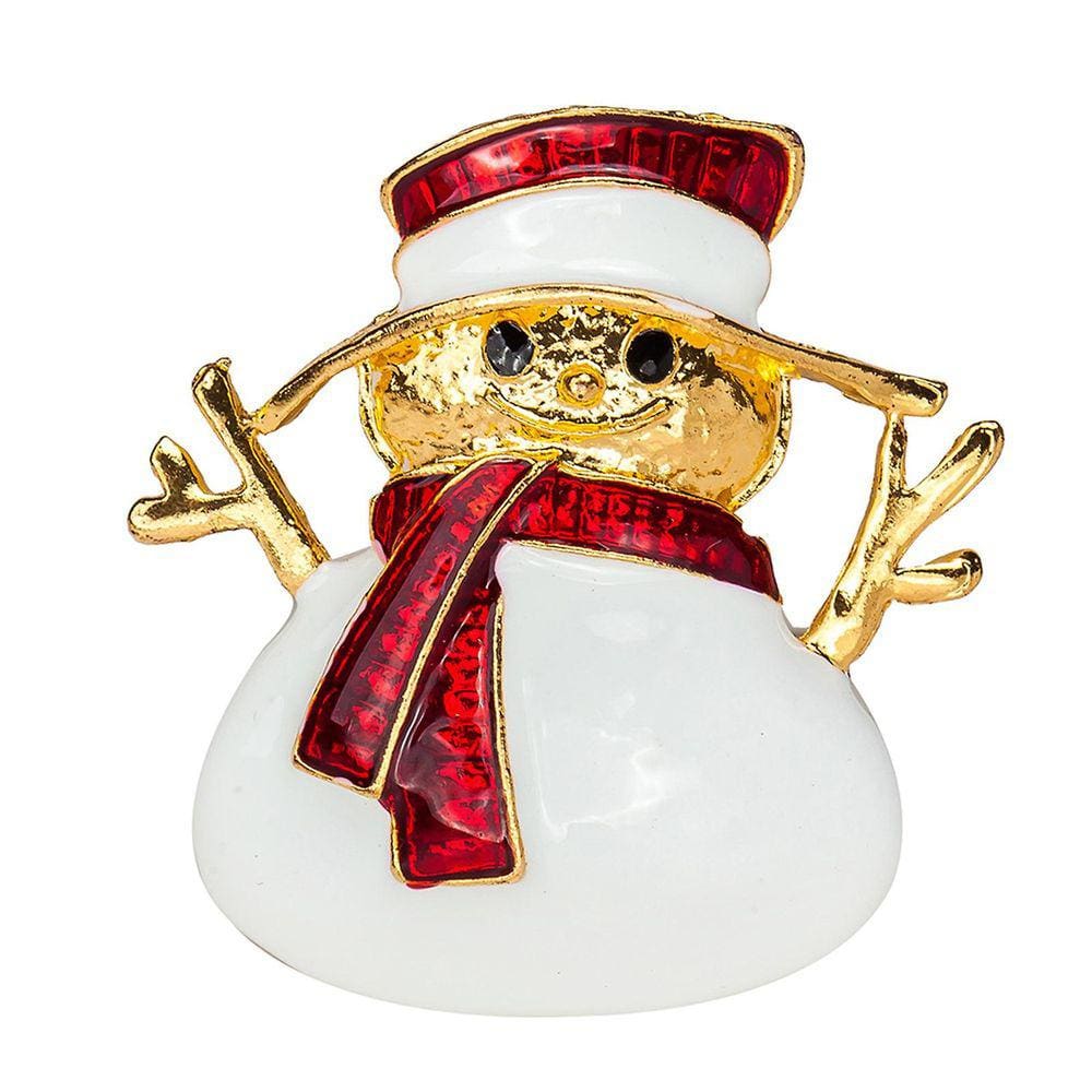 Enfeites de Natal Broche de boneco de neve dos desenhos animados Broche de roupas