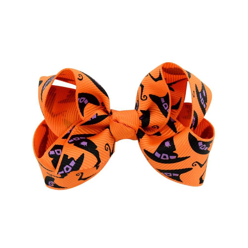 Halloween infantil hairpin crianças abóbora impressão meninas bonito arco acessórios de cabelo