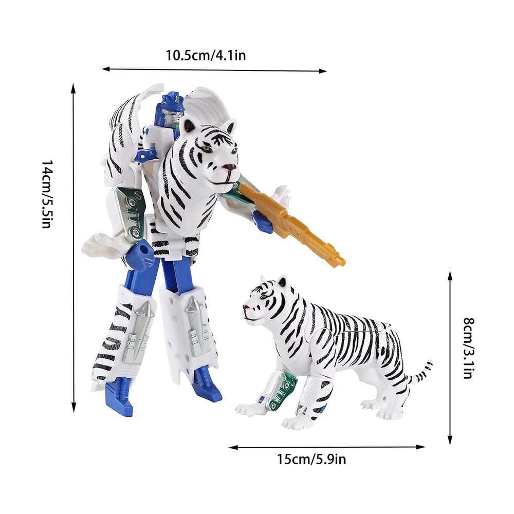 Deformação Brinquedo Crianças Simulação Animal Elefante Branco Modelo Cheetah