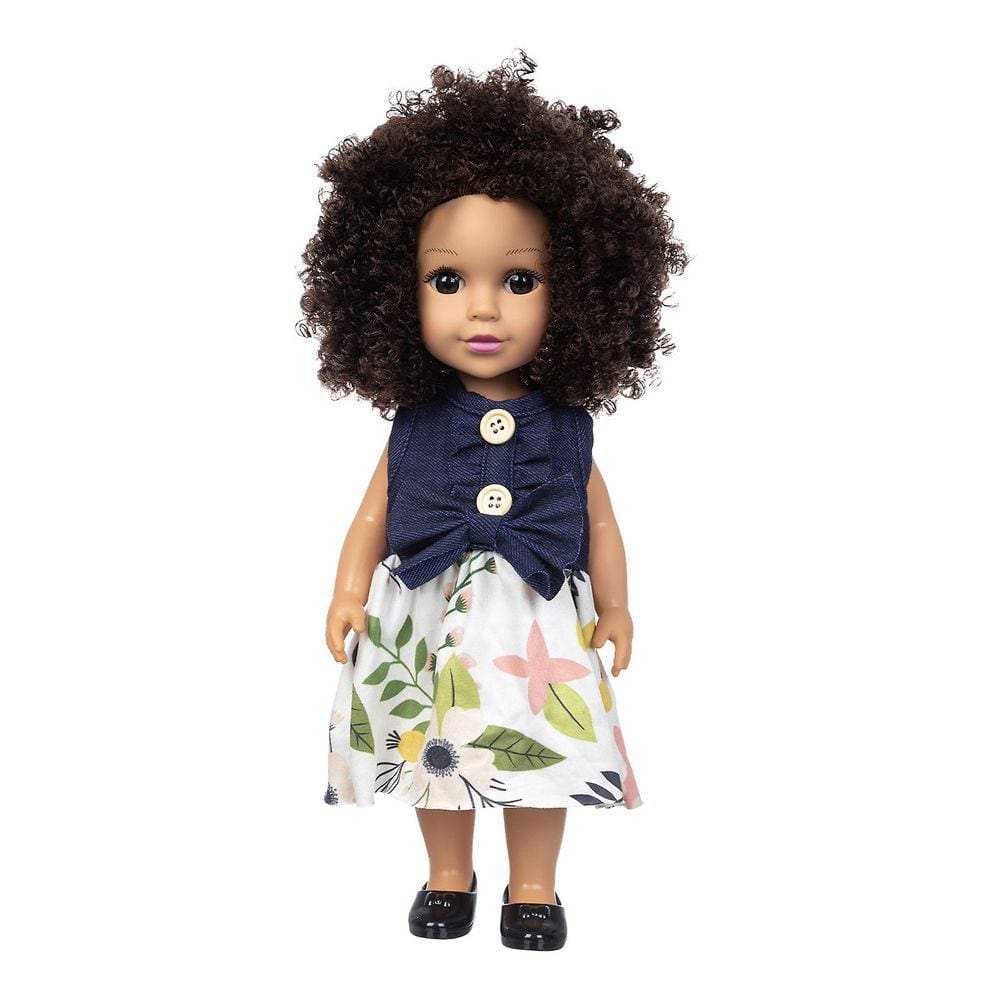 Cabelo encaracolado Boneca Bonita Simulação Boneca Boneca de Cabelo Encaracolado Bonito Brinquedo