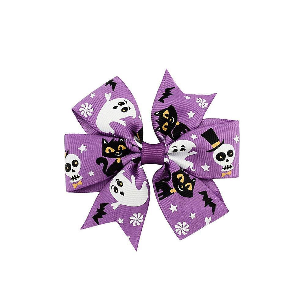 Halloween infantil hairpin crianças abóbora impressão meninas bonito arco acessórios de cabelo